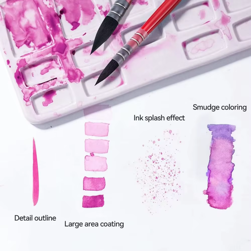 Lightwish – ensemble de pinceaux pour aquarelle