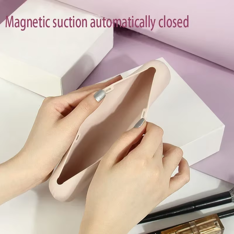 Trousse de maquillage pochette pour pinceaux de maquillage organisateur de cosmétiques support de voyage mallette de rangement pour pinceaux sac de maquillage pochette sac de maquillage en silicone