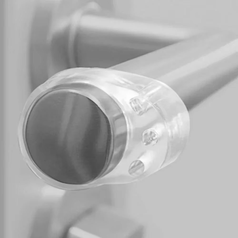 Butée de porte transparente