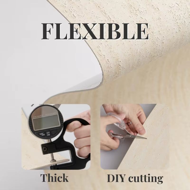 Papier peint 3D en Faux travertin doux