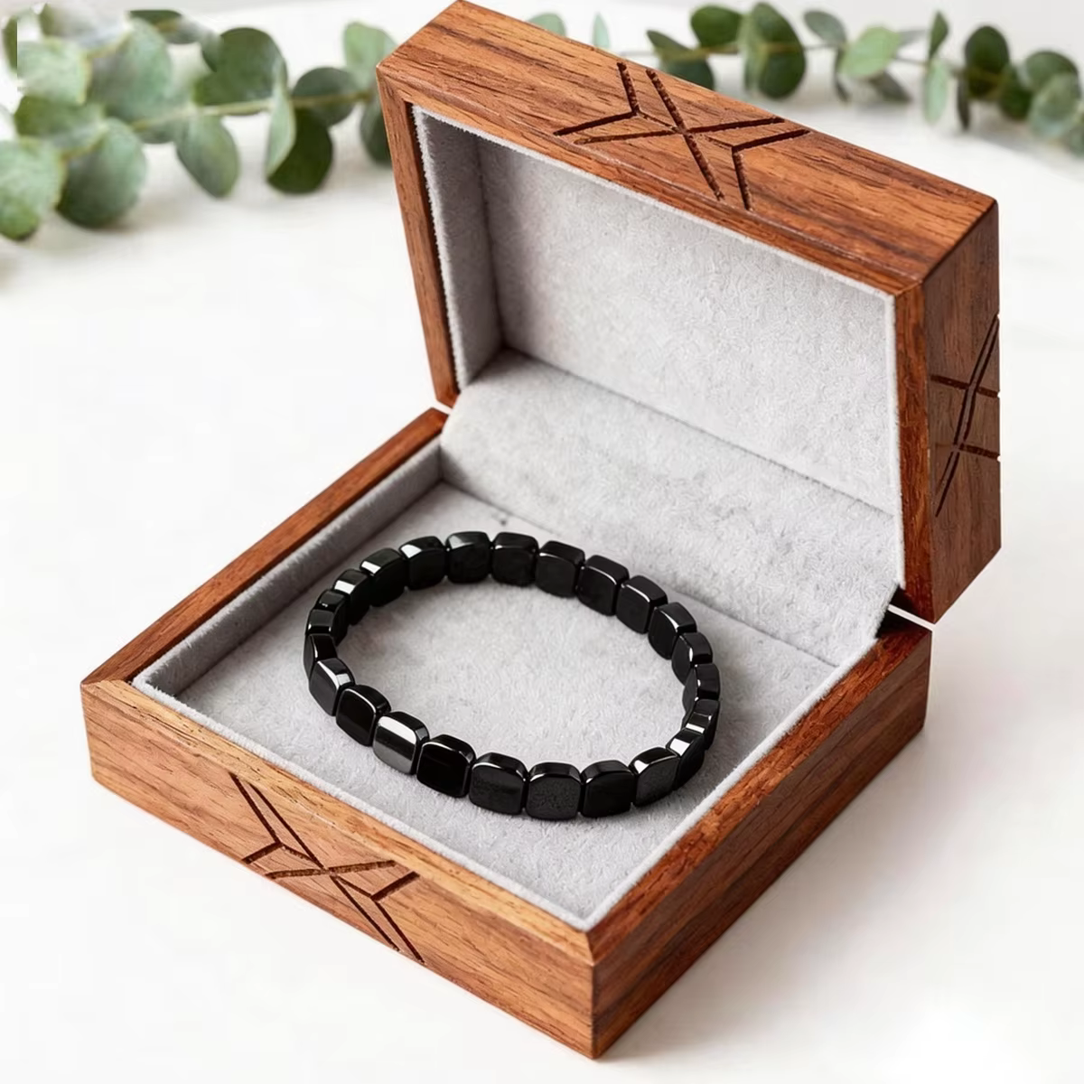 Nouveau Bracelet en Hématite 2026 pour Hommes – Soutient Naturellement le Sommeil, Restaure la Confiance, Améliore la Clarté Mentale et la Concentration