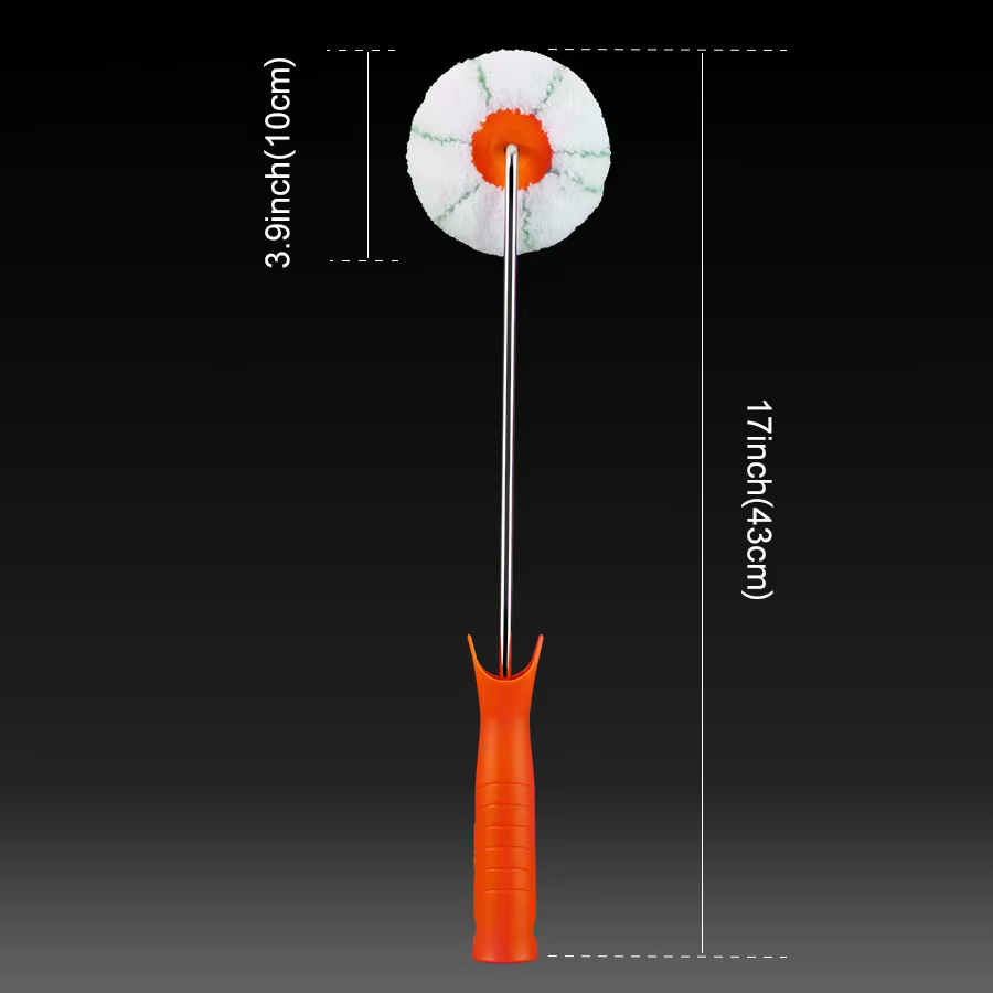 1 rouleau applicateur en forme de citrouille pour 2 peintures; Outils professionnels pour les coins intérieurs;
