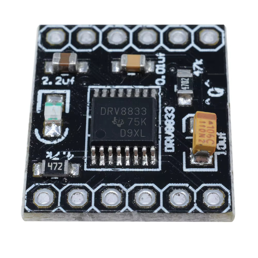 Carte technique de pilote de moteur pas à pas, moteur pas à pas à 4 fils, pont en H, protection contre les surintensités, 2 canaux, 2 canaux, DC, 1,5 A, 3V-10V, DRV8833