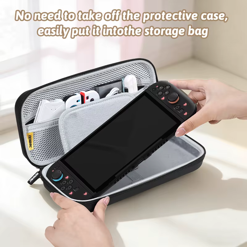 Coque de protection pour Switch 2 avec étui de transport portable, détachable, résistant aux rayures et aux chutes, accessoire de console de jeu
