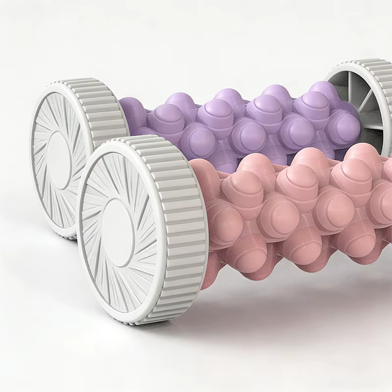 Rouleau de massage des pieds, balle de massage yoga, rouleau pour fascia plantaire, soin de relaxation musculaire, rouleaux de massage manuels en plastique pour les pieds