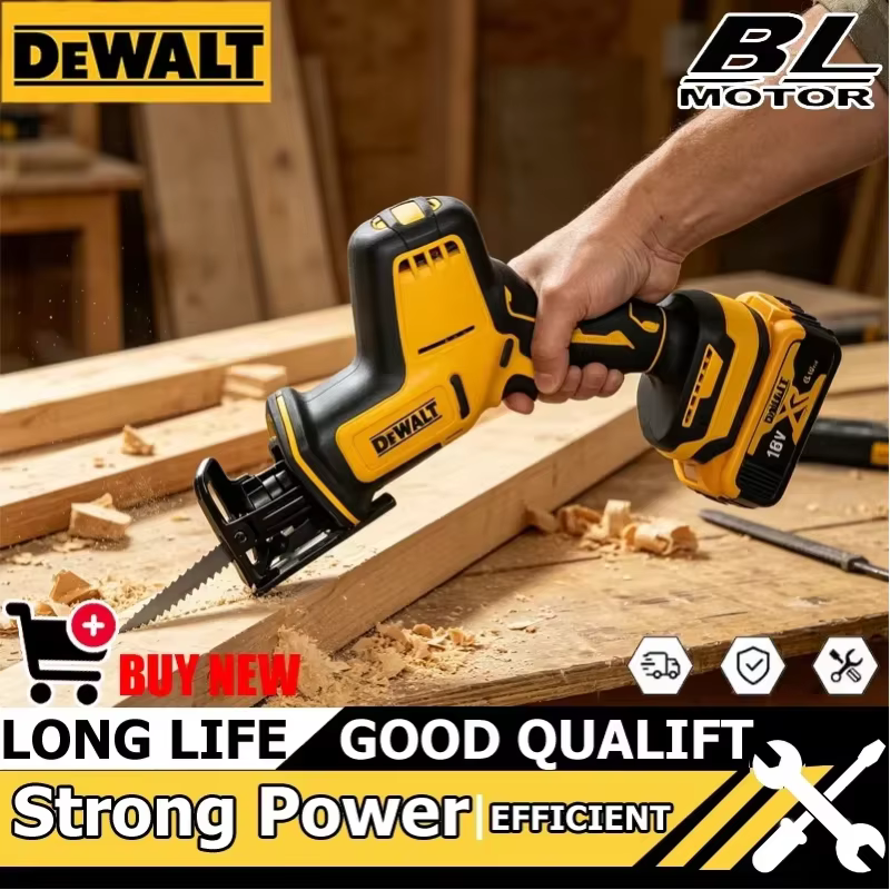 Scie sauteuse DEWALT DCS369 20V MAX*, à une main, sans fil, la machine polyvalente pour une coupe rapide du bois, du métal et des tuyaux