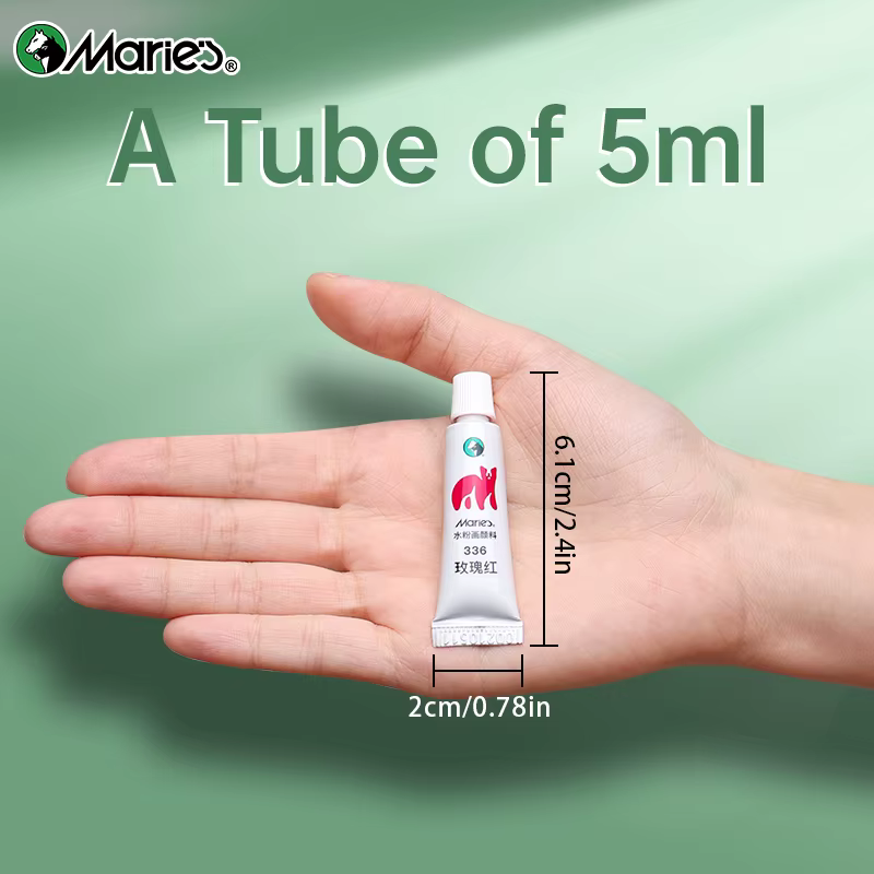 Marie's exacache-Peinture en 36 couleurs et 1 pinceau de 5ml/tube