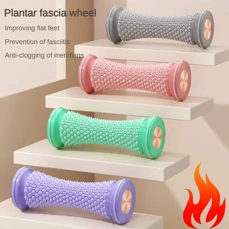 Masseur de pieds rouleau de Massage Yoga rouleau de Fascia plantaire boule de Massage musculaire soins de Relaxation masseur de pieds manuel en plastique