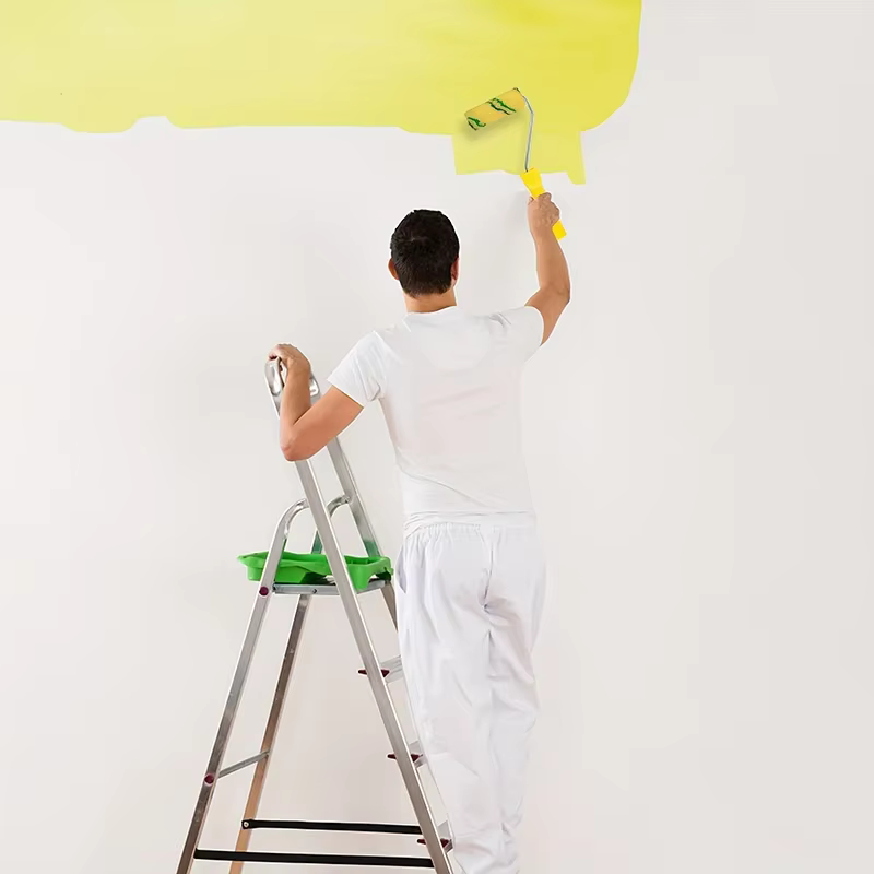 Mini rouleau de peinture couvre poignée avec 60 brosses à rouleaux 4 pouces petits