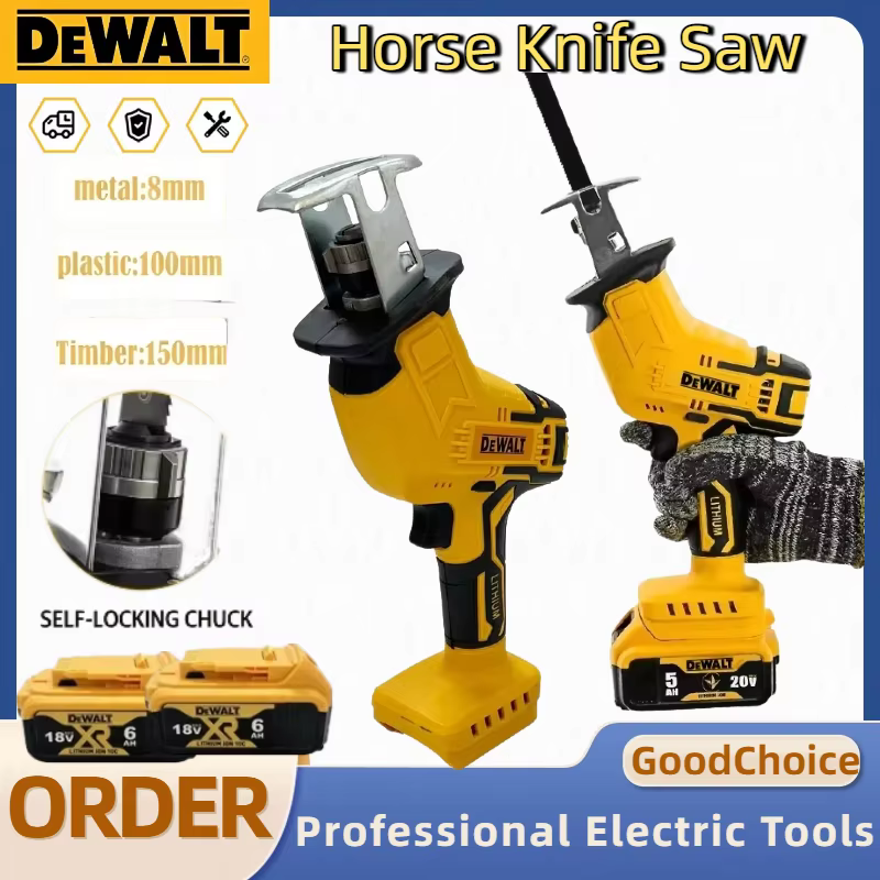 Scie sauteuse multifonctionnelle DEWALT 20V sans balais 2800RPM – Scie électrique sans fil pour tous matériaux