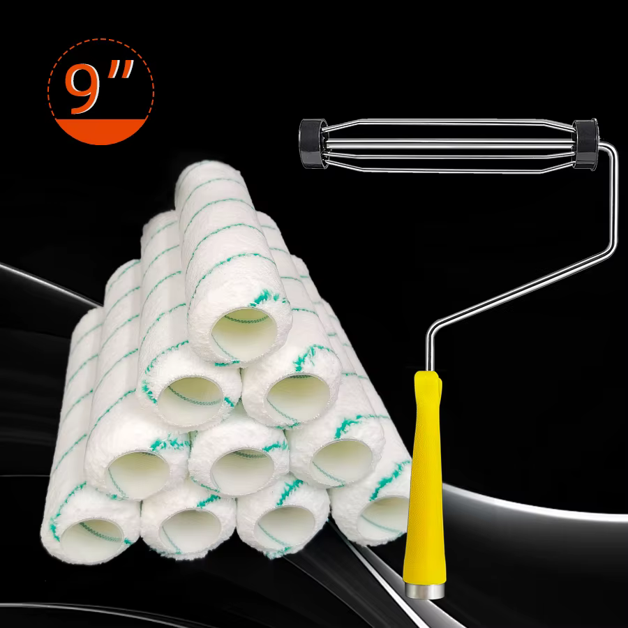 10 rouleaux de peinture en microfibre tissée de 9 pouces x 1