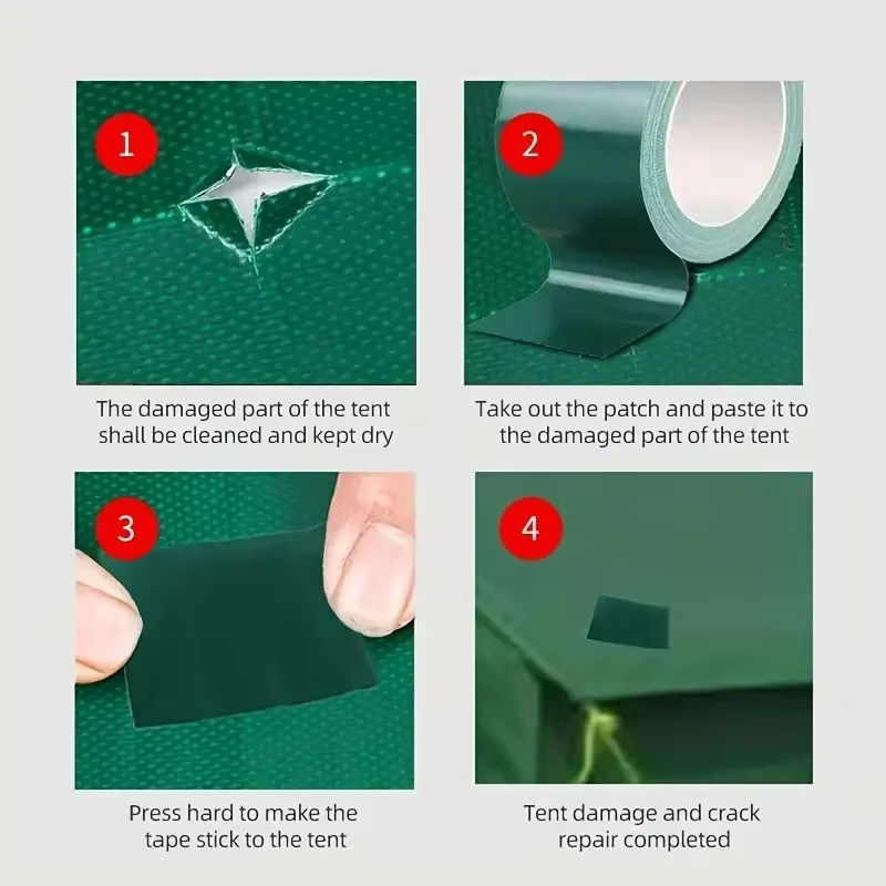 Bande de réparation de bâche en PVC imperméable