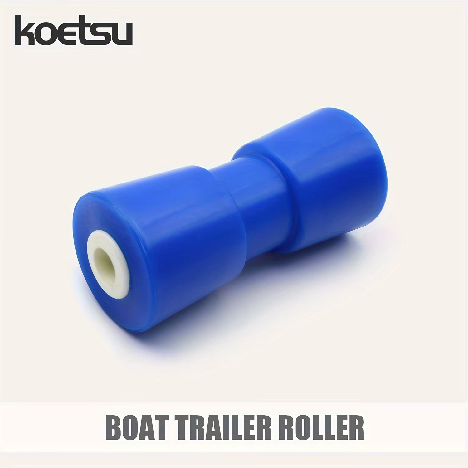 KOETSU 1 pièces bleu, Kit d'assemblage de rouleau de quille centrale de remorque de bateau, adapté à la poulie de quille de bateau en caoutchouc de roue de remorque de bateau à moteur
