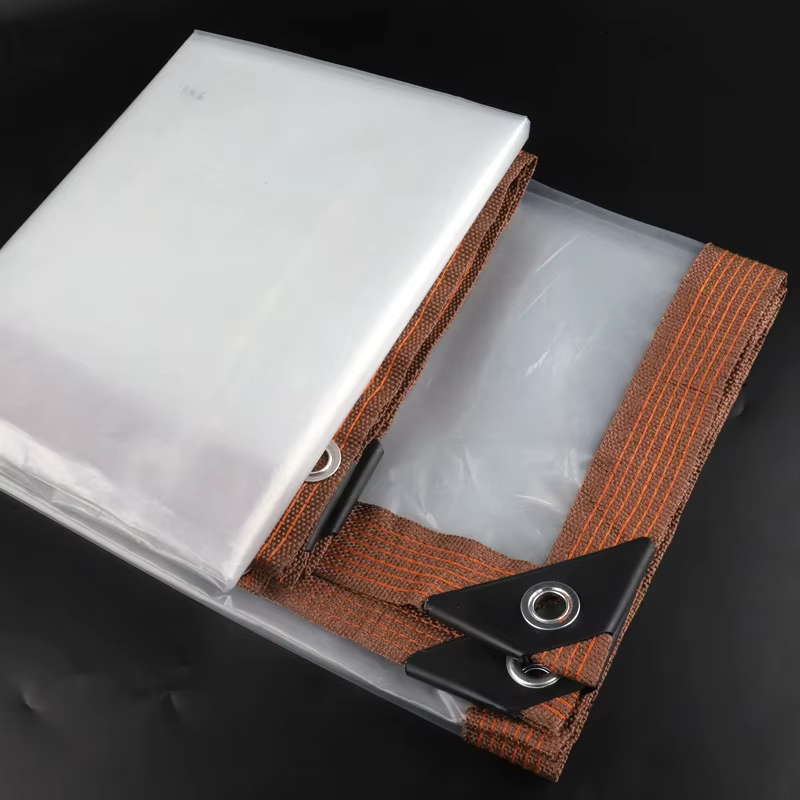 Bâche PE transparente imperméable personnalisable