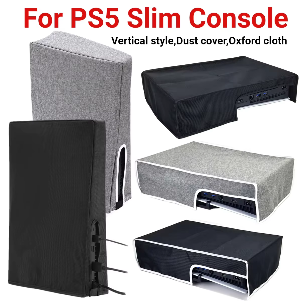 Housse anti-poussière pour Console de jeu PS5, étui de protection anti-rayures, étui de protection pour console PS5 Slim, accessoire de jeu