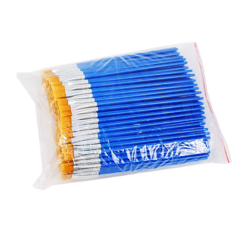 Pinceaux Plats pour Peinture, Petit Volume, Accessoires Essentiels, 50 Pièces