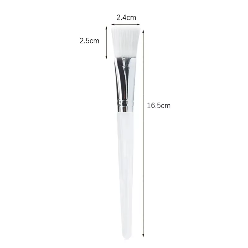 Brosse à masque à poignée transparente