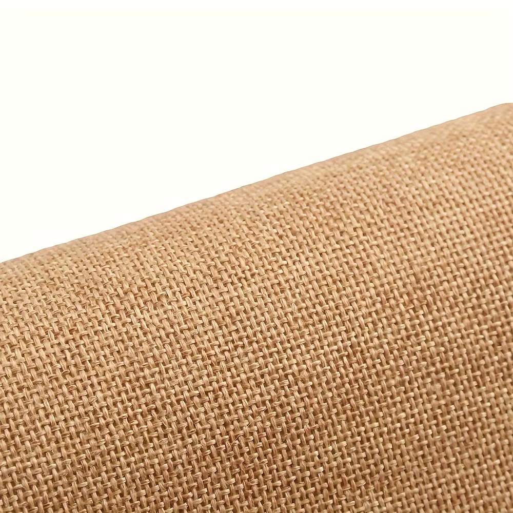 Rouleau de papier en toile de jute auto-adhésif - Matériel artisanal multi-usage pour boîtes cadeaux