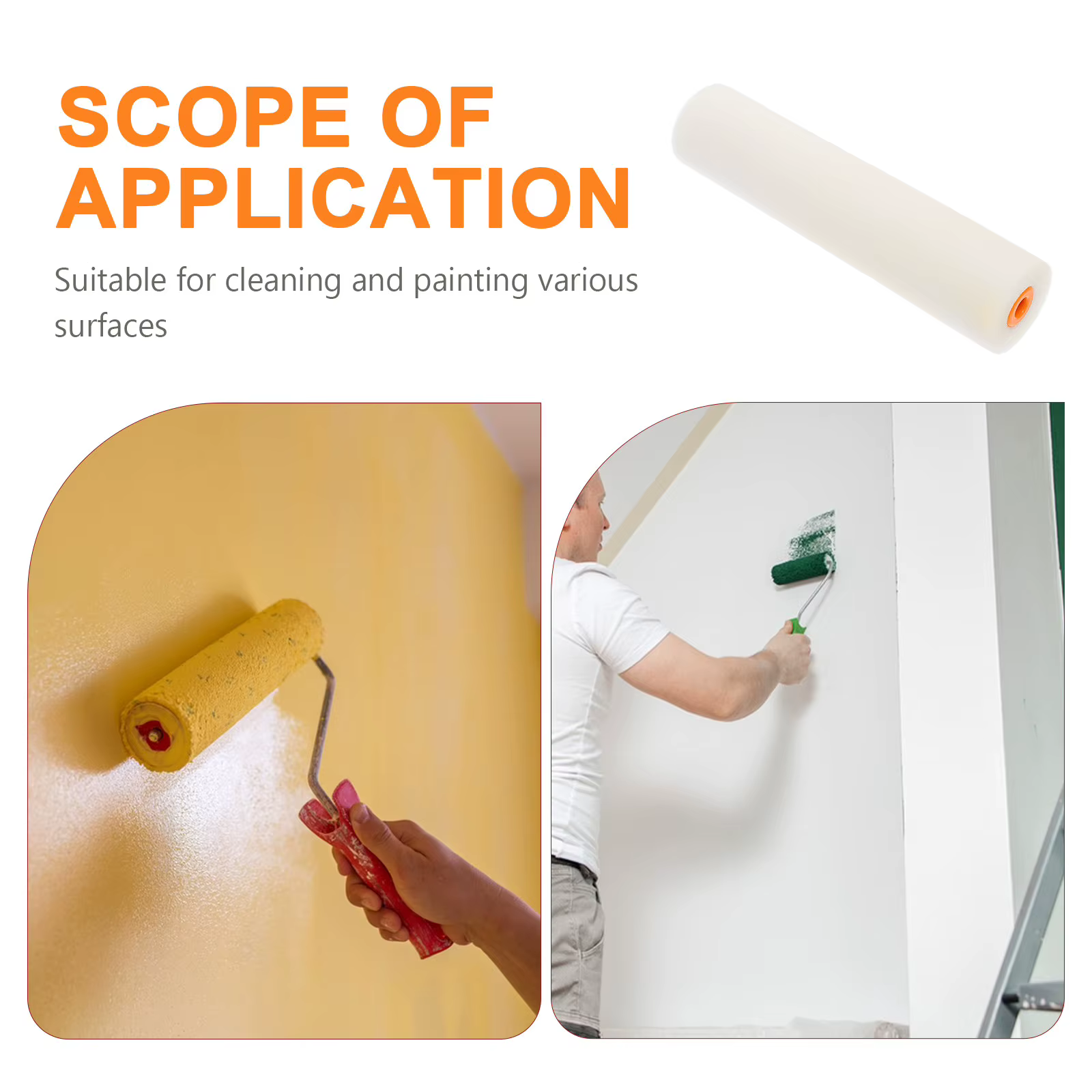 Rouleaux de brosse en mousse pour peinture