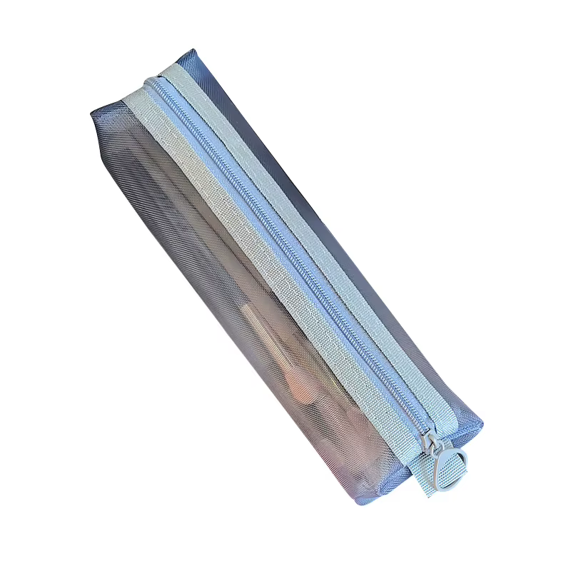 Sacs de rangement pour pinceaux de maquillage, trousse à crayons en maille transparente pour étudiants, poudres de maquillage, rouge à lèvres, Ins Travel Cosmetic Evaluation