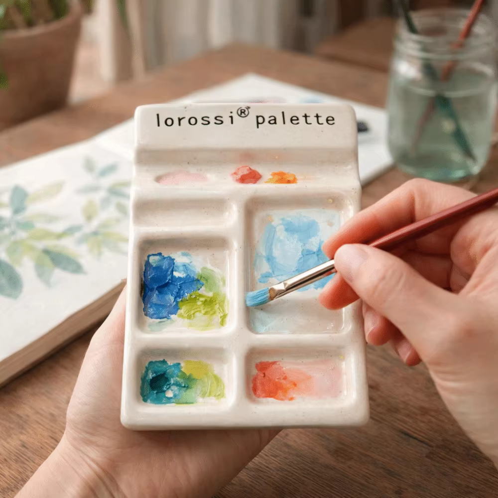 Palette de peinture en céramique portable