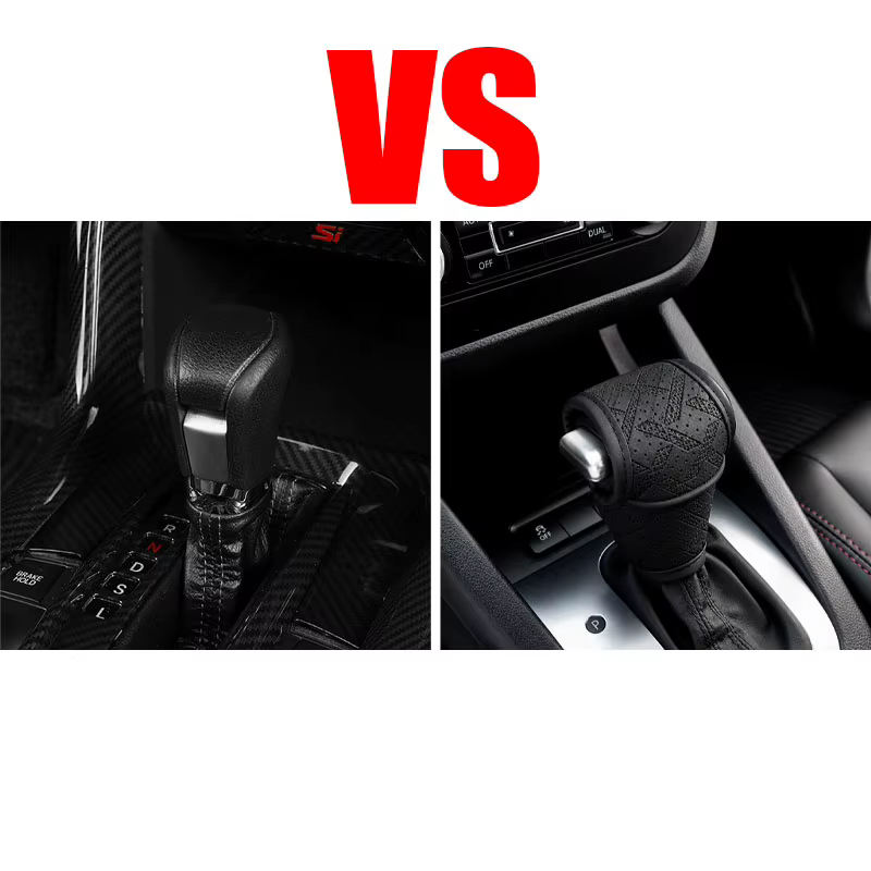 Housse de protection de levier de vitesse en cuir artificiel pour automobile, housse de levier de vitesse de luxe pour voiture, accessoires intérieurs de voiture