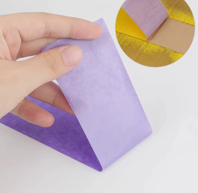 20/50M 1 rouleau de rubans de masquage violet 12mm-30mm papier adhésif déchirable à la main pour voiture beauté
