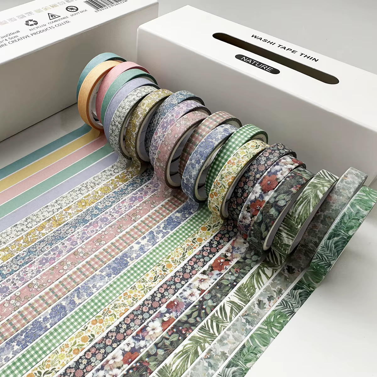 Lot de 20 rubans Washi vintage