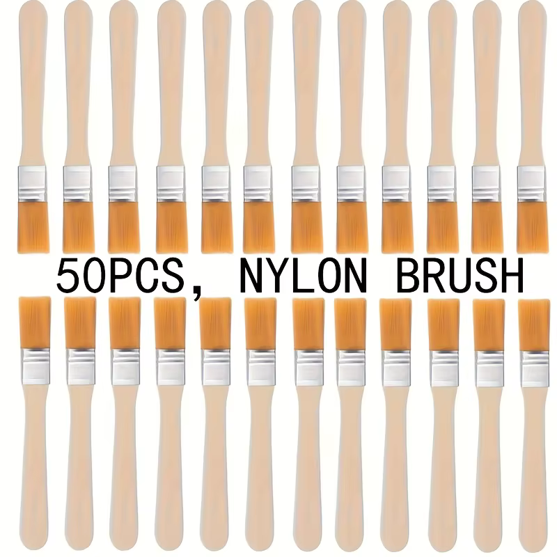 Pinceaux à peinture en Nylon avec poignées en bois