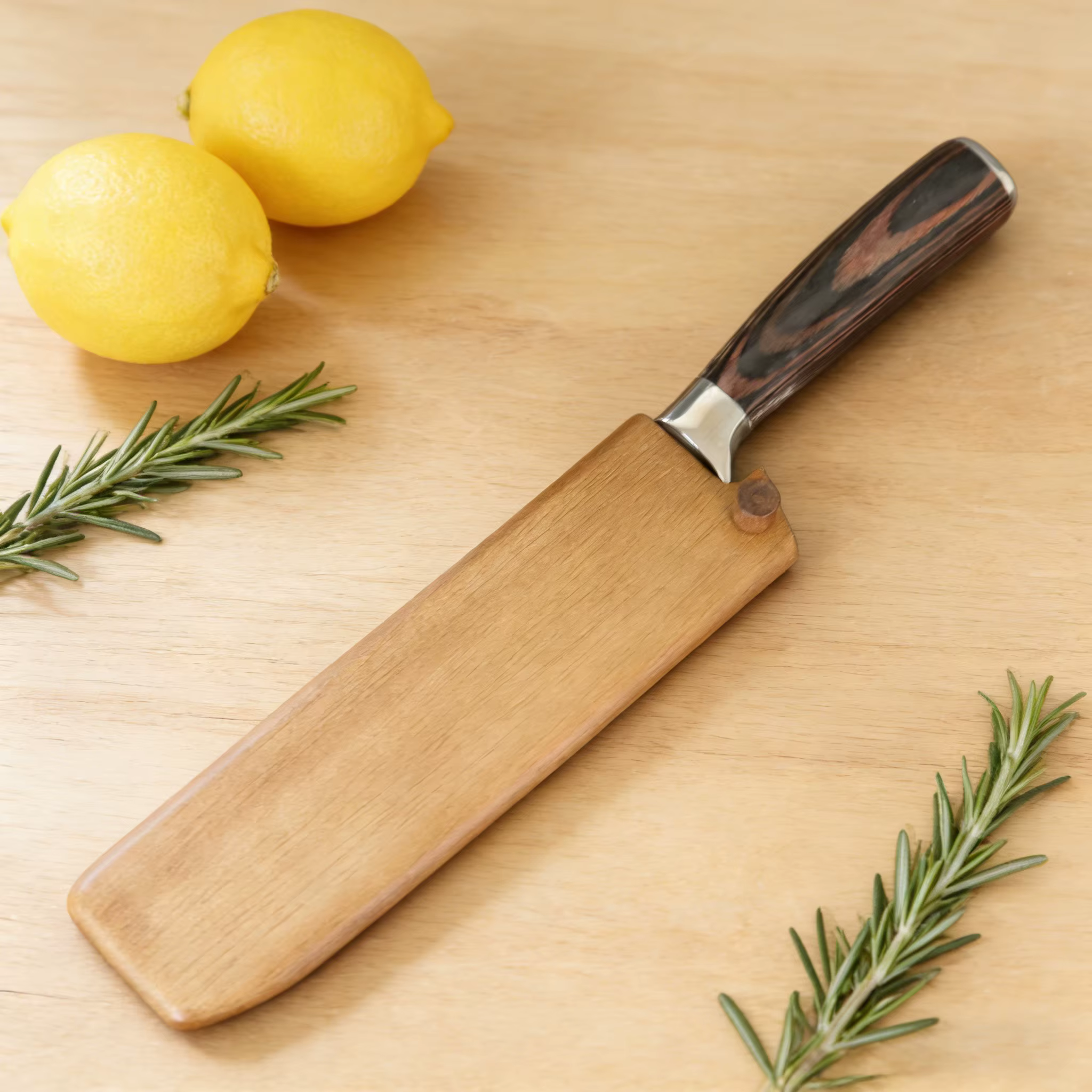 Gaine de couteau en bois de noyer, protecteur de lame en bois, gaine de couteau, Protection spéciale de couteau, accessoires de cuisine, articles de cuisine
