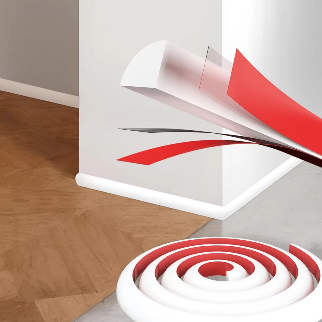 Moulage rond quart Flexible en PVC