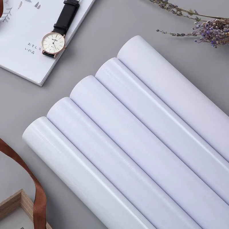 Papier peint auto-adhésif blanc pur
