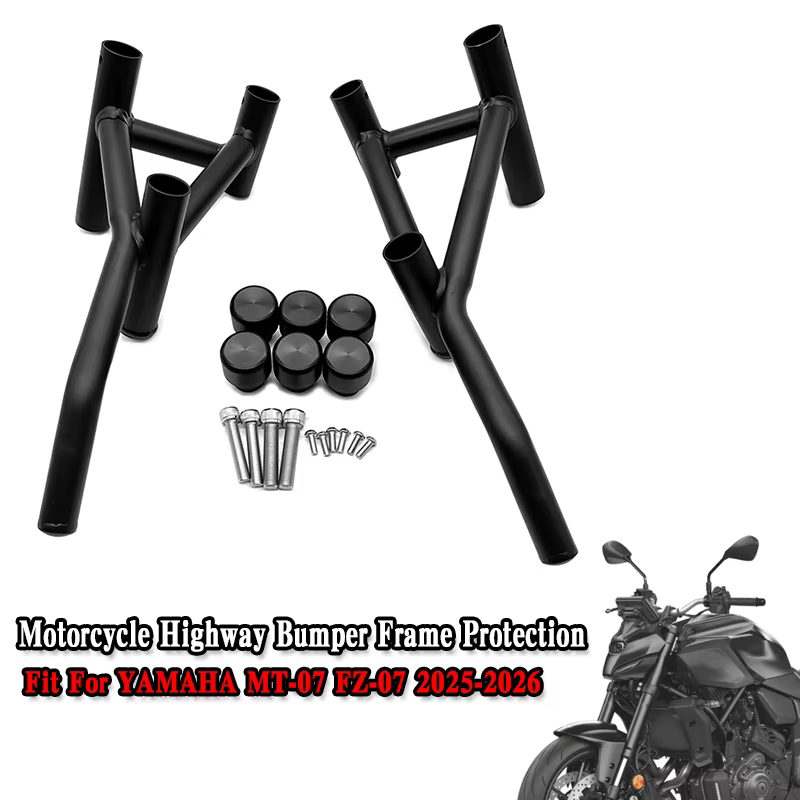 Nouvelle barre de protection moteur et cadre antichoc (stunt cage) pour moto Yamaha MT-07 FZ-07 2025-2026