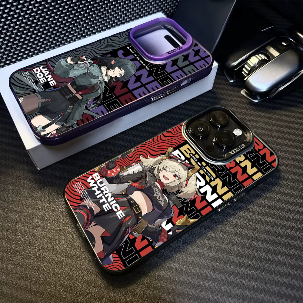 Jeu Zenless ZONE ZERO ZZZ coque de téléphone pour iPhone 12 11 13 14 15 16 Max Pro Plus Mini galvanisé argent IMD Laser couleur couverture