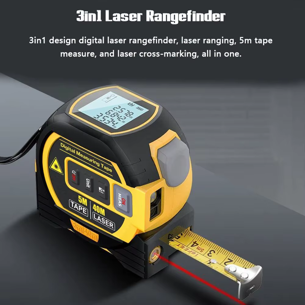Ruban à mesurer Laser 3 en 1