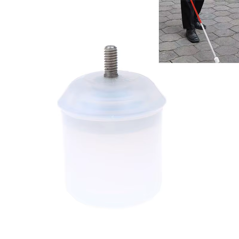 1 pièce Tête de protection réglable pour canne de marche pour aveugles, pour usage quotidien
