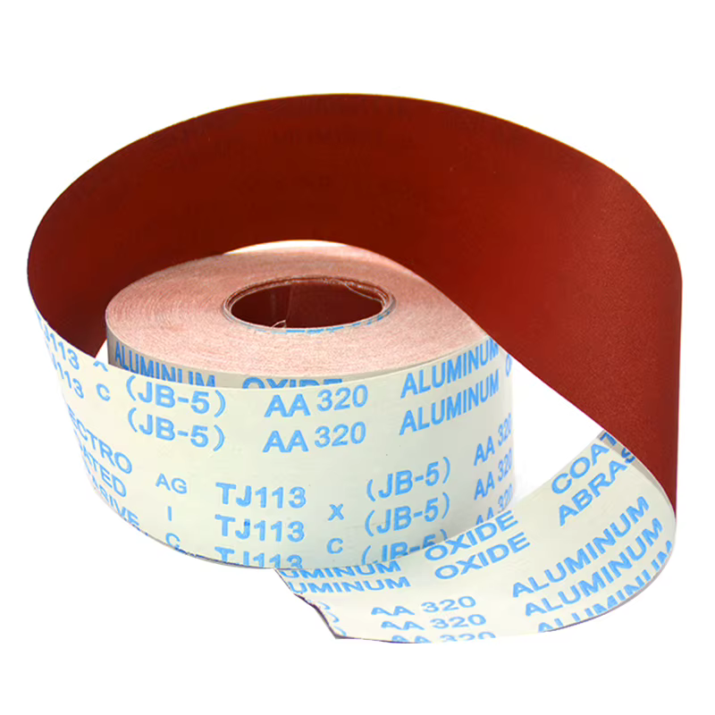 Rouleau de papier abrasif de 100 mm de large
