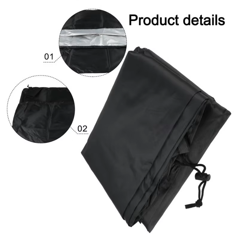 Bâche de piscine imperméable Comincia en PE, protection contre la poussière, la pluie, les UV et le soleil, bâche de protection pour piscine extérieure et jardin