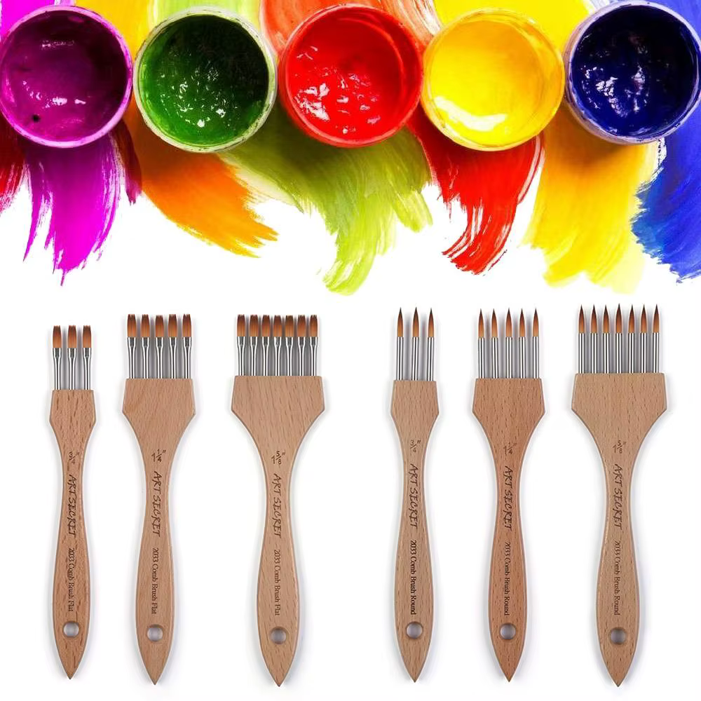 Brosse à Peigne Rond et pio à Dents Multiples