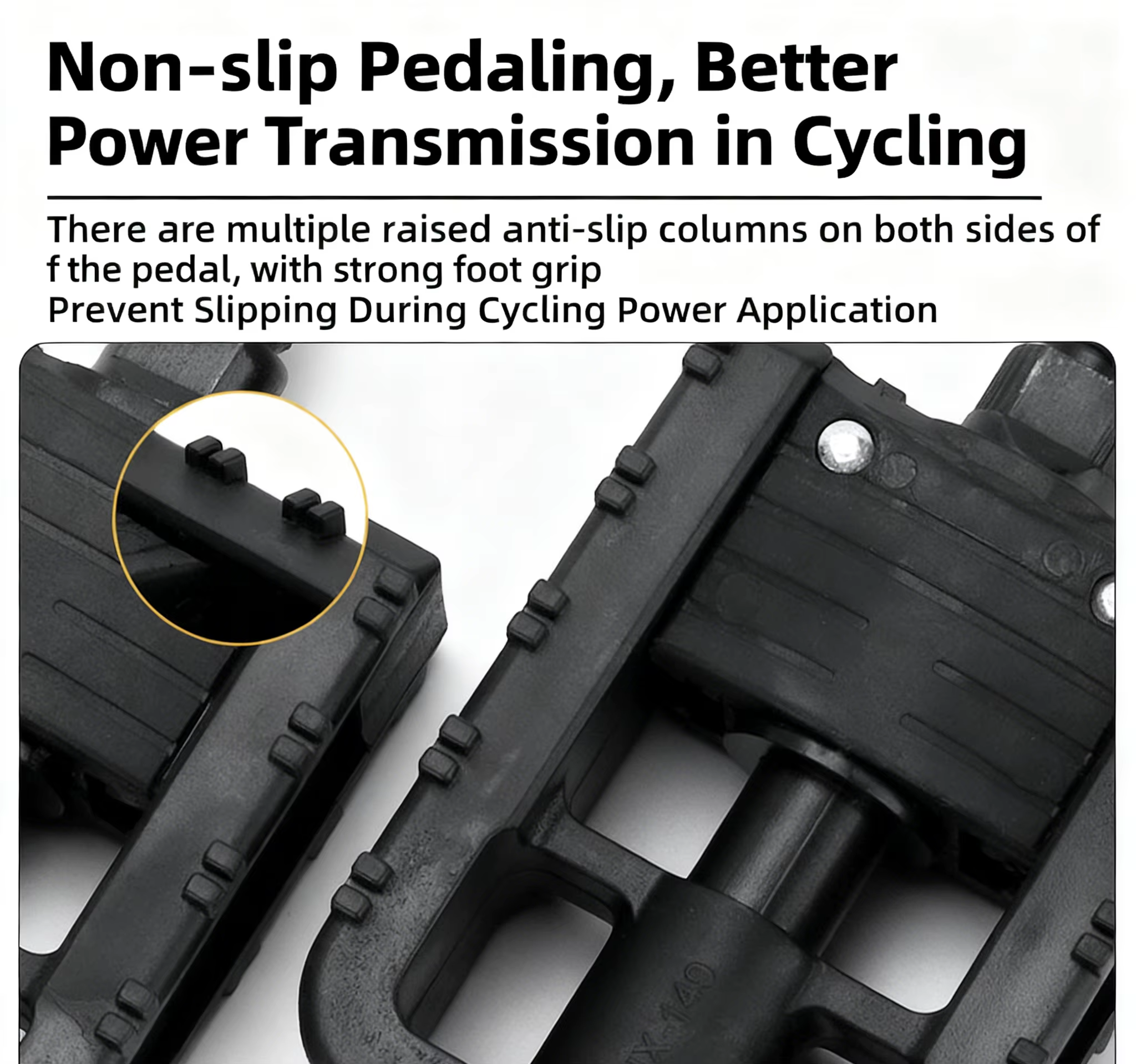 Pédales de plate-forme de vélo antidérapantes, pied de lit avec réflecteur, accessoires d'équitation pour vélo pliant, véhicule électrique
