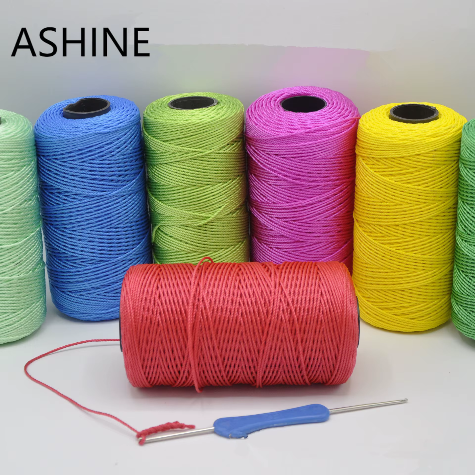 120 g/rouleau 1.5mm corde en Polyester cordon en polypropylène macramé tricot tissage feuille de plastique Crochet fil