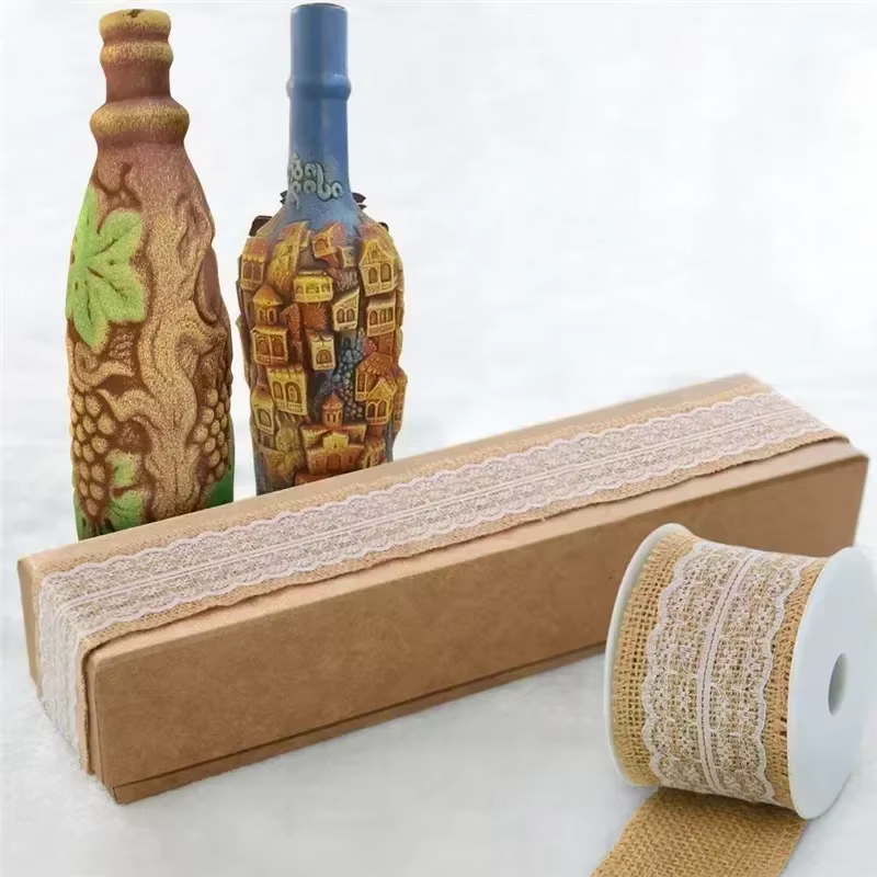 Ruban en toile de jute de 2 mètres