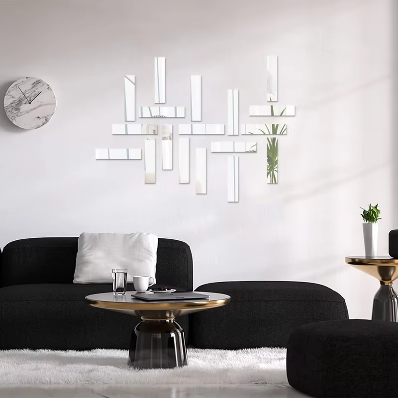 Bande décorative en acrylique pour miroir