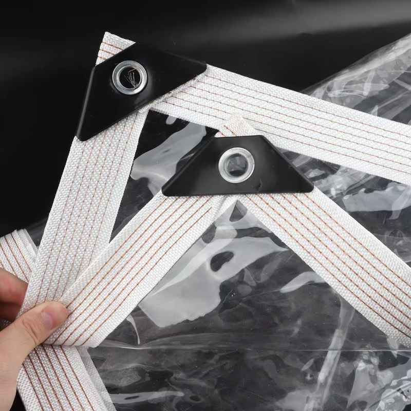 Bâche transparente imperméable en PVC personnalisée