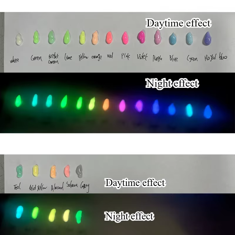 30ml 12/18 couleur ensemble de peinture lumineuse bricolage