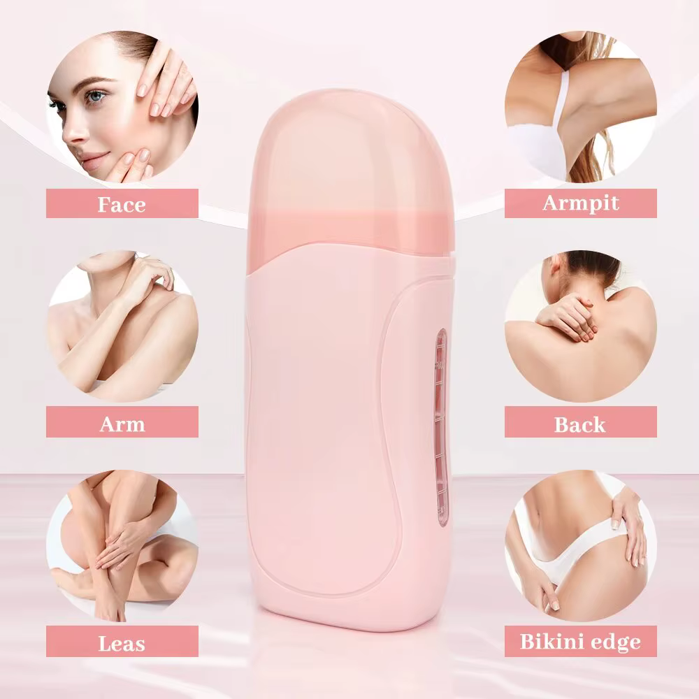 Kit d'épilation unisexe 2026 : Crème dépilatoire roll-on, chauffe-cire à cartouche, équipement et outils de chauffe-cire