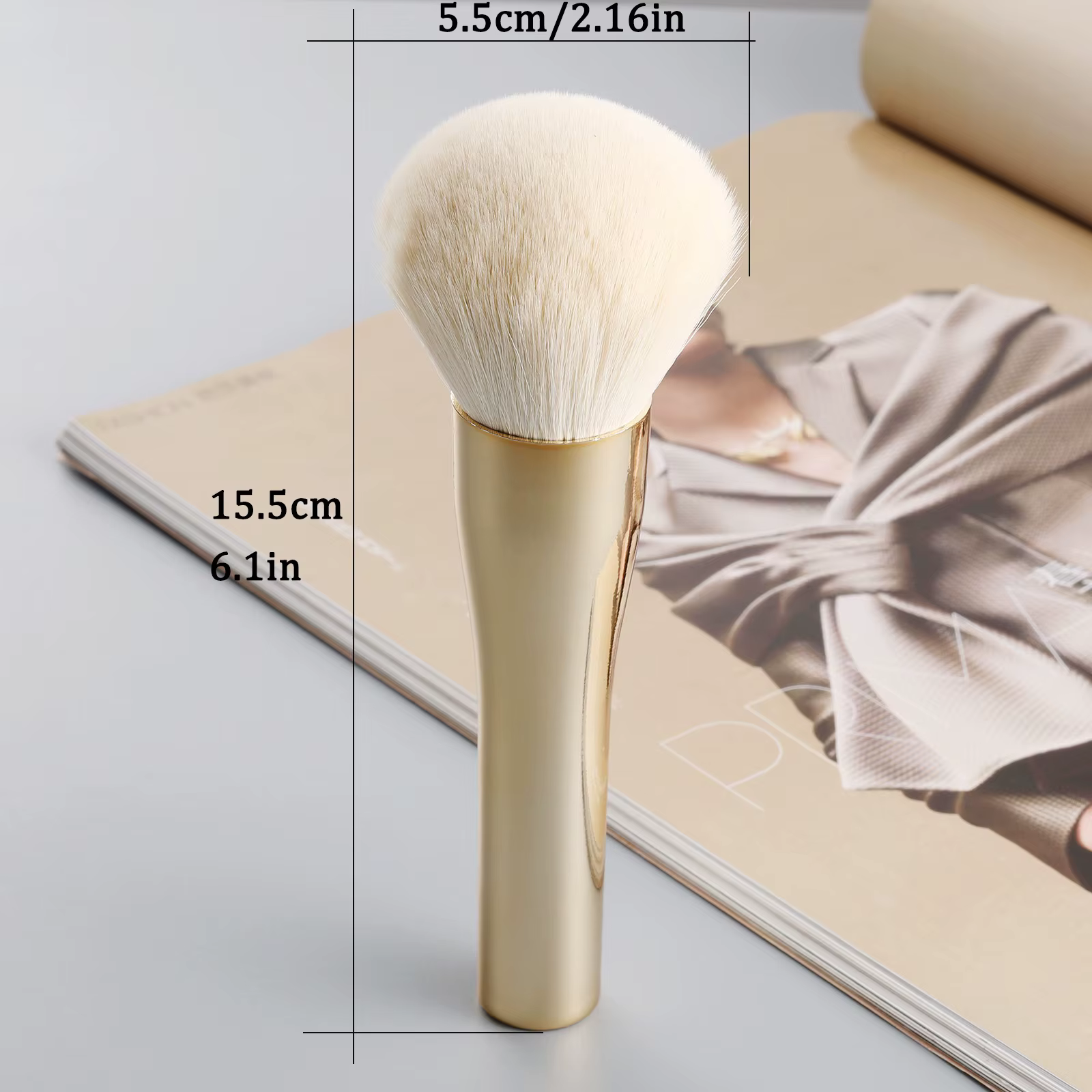 Pinceau à poudre et fard à joues, grand pinceau à branches, cheveux, riche en 2006, outils de maquillage professionnels pour le visage, beau pinceau