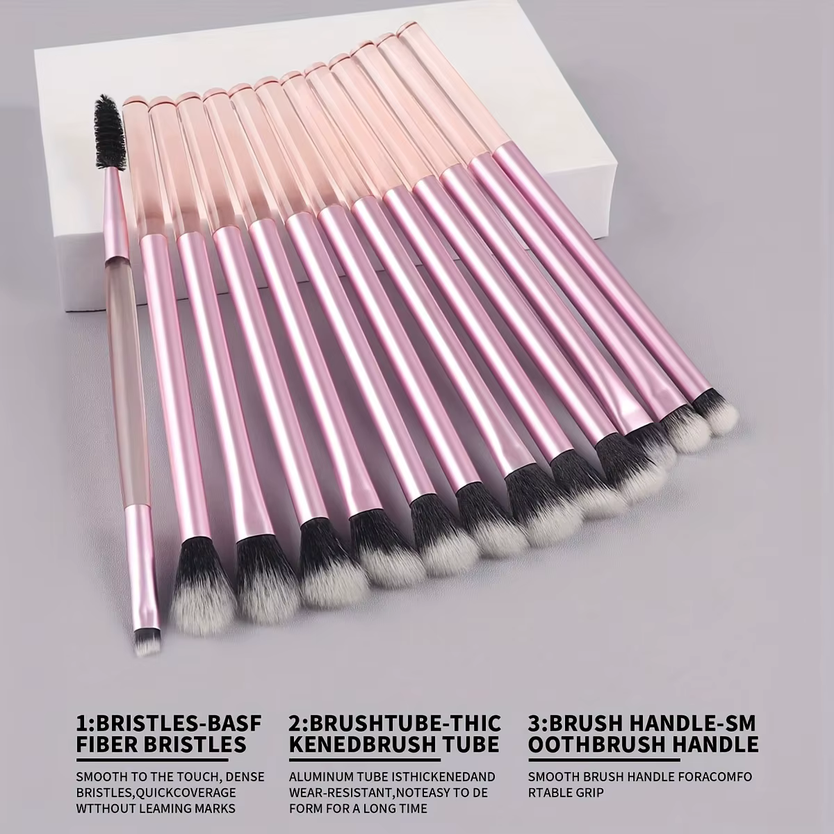 Ensemble de 13 pinceaux de maquillage professionnels, pinceaux doux pour le visage et les yeux, pour le fond de teint, le correcteur, les fards à paupières, le blending et le surlignage