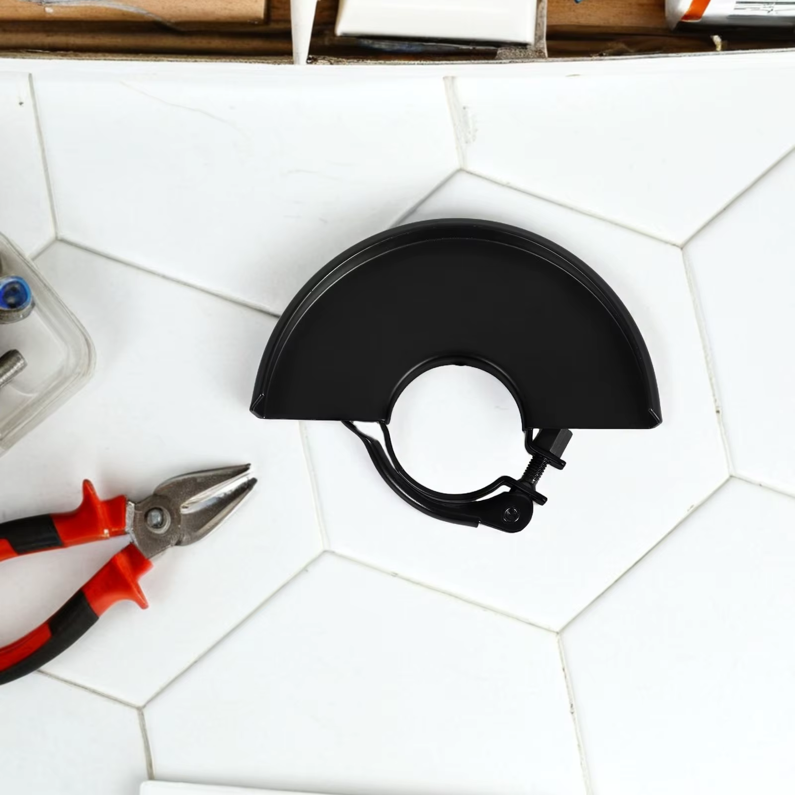 Cache de protection réglable anti-poussière pour meuleuse d'angle, idéal pour la découpe et le meulage des métaux