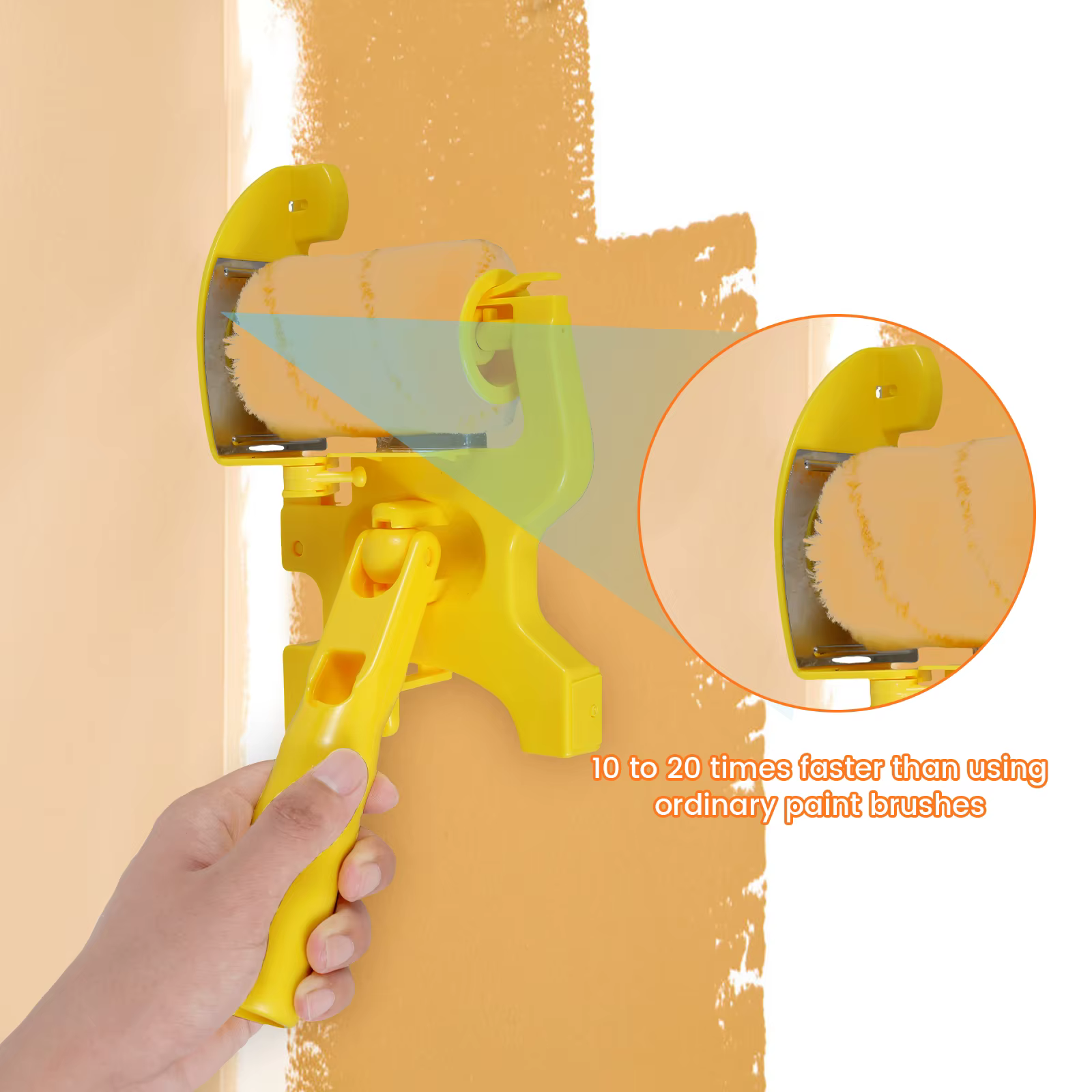 Kit de pinceaux à rouleau de coupe-bordure de peinture